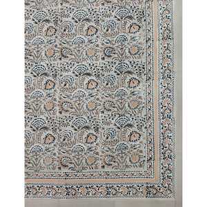 Hand Block Printed King Size 100% Cotton Double Bedsheet Pillow Cover Eco-Friendly Floral <b>Comforter</b> <b>Set</b> for Home 3 Pcs <b>Set</b> - Product Image 2