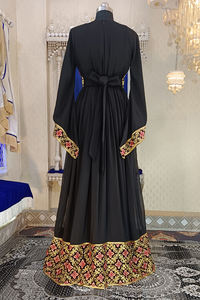 Kaftan takchita islámico de diseñador negro - Product Image 4