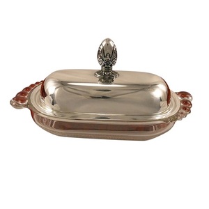 Beurrier en laiton de qualité supérieure Forme et taille personnalisées Beurrier avec bordure de créateur à vendre - Product Image 6