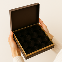 Caja de chocolate personalizada superventas con impresión de logotipo para productos de dulces y postres de embalaje de regalo