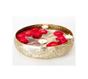 Bols de service avec poignée dorée pour hôtels et restaurants Plats de service Bols de service à salade à vendre - Product Image 1