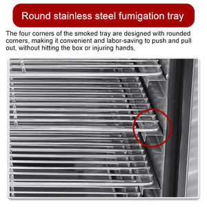 Chauffage au gaz en acier inoxydable Fumée Maison Température Temps Contrôle Four Hot Dog Séchage Viande Fumigation Machine <span class=keywords><strong>Jambon</strong></span> Viande Fumée - Product Image 3