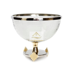 Cuenco de estilo decorativo, diseño de hoja, soporte de Color fundido de aluminio, cuenco para servir de acero inoxidable, vajilla, vajilla, utensilios de cocina - Product Image 4