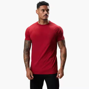 Venta al por mayor 100% algodón camiseta de calidad superior peso pesado ecológico Plaid Fitness gimnasio Casual ropa deportiva hombres alta venta - Product Image 6