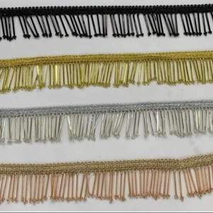 Custom Made Machine <b>Embroidered</b> Latkan Laces With Pearls & Other Metal Embellishments Attached & Colours for Wedding Dresses - Product Image 3