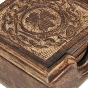 Dessous de verre en bois décoratif personnalisé nouvellement conçu à la mode fabriqué par l'exportateur indien au prix le plus bas - Product Image 3