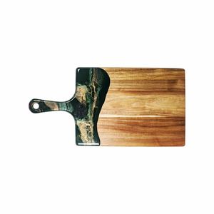 Tabla de cortar de resina y madera de alta gama de calidad superior, tabla de cortar temática Náutica para chefs - Product Image 3