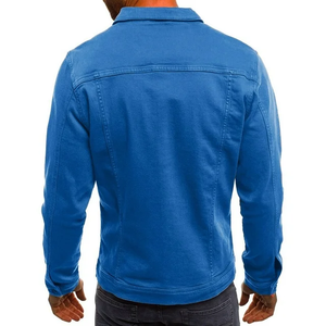 Veste pour hommes de couleur unie confortable grande taille design personnalisé prix de gros veste en jean délavé élégant pour hommes de BD - Product Image 2