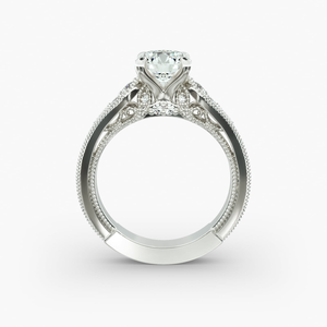 แหวนมอยส์ซาไนต์ ดีไซน์หรูหราทันสมัย ชุบแพลตตินัม เงินแท้ 925 ประดับเพชรแบบหนามเตย สำหรับผู้หญิง ขายส่ง - Product Image 1