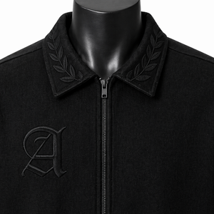 Camisa de hombre vintage personalizada con cuello con cremallera, de manga corta, corte holgado y estilo urbano, con cuello bordado y diseño de palma, OEM - Product Image 6