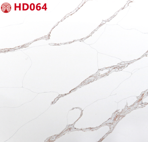 Calacatta HD064ควอตซ์สีทองสไตล์ฮิกกันลื่นมีการรับประกัน5ปีเคาน์เตอร์โรงแรมที่ไม่ซ้ำใครดีไซน์หรูหราทันสมัยทนทาน - Product Image 2