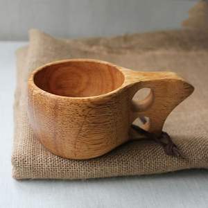 Taza Kuksa de Madera Pulida Hecha a Mano para Acampar al Aire Libre, Viajar y Hacer Senderismo - Diseño Moderno Ecológico por M/S SHAAD HANDICRAFTS - Product Image 1