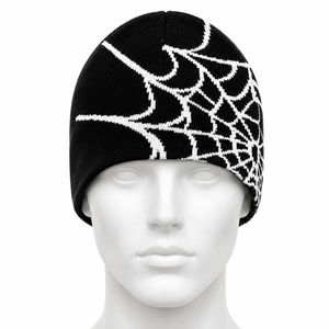 Beanies Hats <b>for</b> Men Lightning <b>Pattern</b> Wool Acrylic <b>Knitted</b> Hat Warm Stretch Winter Cap Stylish Soft Comfortable Everyday Wear - Product Image 4