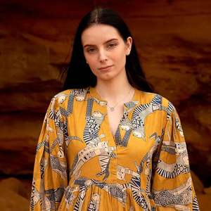 <b>Aztec</b> Allure 100% Cotton Maxi <b>Dress</b> Ethnic Inspired Boho Maxi <b>Dress</b> for Women Lightweight and Breathable <b>Aztec</b> <b>Print</b> Long <b>Dress</b> - Product Image 2