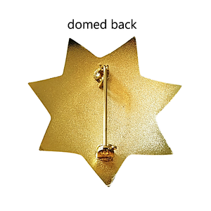 Insignia de Aleación Bordada Personalizada con Pin de Seguridad - Diseño Decorativo Plano o Abombado - Product Image 2