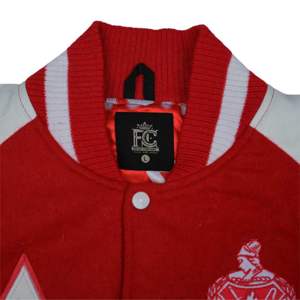 Veste Letterman pour femme Corps en laine cachemire rouge et manches en cuir véritable blanc Noir HBCU Greek Apparel Sorority Varsity Jacket - Product Image 6
