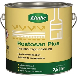 Rostosan Plus 2500 ml <b>Can</b> KLUTHE Reddish-Brown Rust <b>Primer</b> Acrylic Paints - Product Image 1