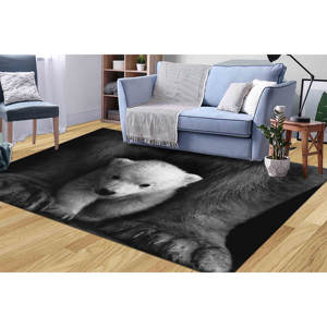 Alfombra de Oso Polar para Bebés: Alfombra Antideslizante con Diseño de Animales, Alfombra de Chenilla - Product Image 2