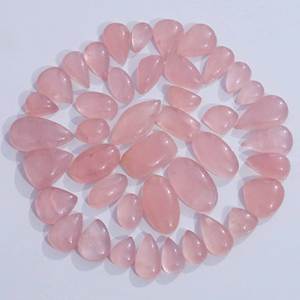 Quartz rose naturel de qualité supérieure, pierres précieuses en vrac, cabochons de formes variées, qualité supérieure, taille personnalisable, pierres précieuses fines pour la fabrication de bijoux - Product Image 2