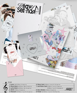 อัลบั้มอีพีชุดที่ 5 ของ NMIXX รุ่น Heavy Serenade [Heavy Ver.] โฟโต้บุ๊ค & ซีดี 2 ชุดโฟโต้การ์ด โปสการ์ด สติ๊กเกอร์ตกแต่ง เคป๊อป ดนตรีเกาหลี - Product Image 2