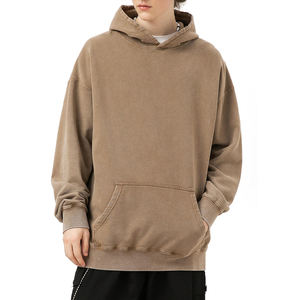 Sweat à capuche en coton mélangé pour hommes Nouvelle mode de haute qualité Streetwear Sweats à capuche surdimensionnés avec logo personnalisé - Product Image 5