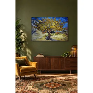 Impression sur toile Fida Van Gogh, arbre de mûrier jaune sous un ciel bleu - Product Image 4