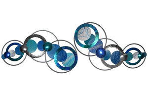 Vente en gros de nouvelle horloge murale suspendue de luxe Articles ménagers décoratifs Art mural en fer et métal Fabricant et exportateur en gros de l'Inde - Product Image 5