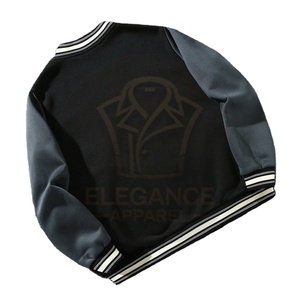 Easy To Wear Eco Friendly Loose Fit Varsity <b>Jacket</b> For <b>Men</b> Color Block <b>Letter</b> Print Streetwear College Baseball Varsity <b>Jackets</b> - Product Image 3