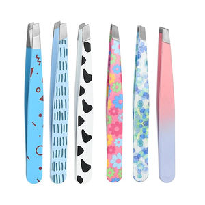 Pinzas Profesionales para Cejas Inclinadas de Acero Inoxidable, Herramientas de Manicura para Uso Estético, Tijeras de Punta Fina, Servicio OEM de Belleza - Product Image 5