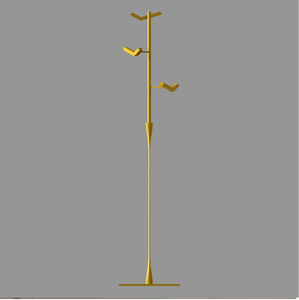 Cuenta con un elegante diseño de metal gris oscuro con una pequeña base circular y un soporte para paraguas incorporado - Product Image 4