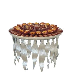 Plateau à chocolat en métal de fabricant indien pour le support de concepteur de mariage plateau à chocolat forme ronde nouveau plateau à chocolat - Product Image 6