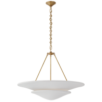 Simig Lighting Design moderne Wabi Sabi japonais Mollino Grand lustre à plusieurs niveaux Lampe suspendue en plâtre Fiori
