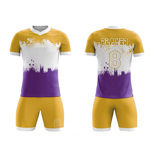 100% poliéster Francia fútbol Jerseys ropa deportiva entrenamiento fútbol conjunto más alta calidad fútbol ropa uniformes conjunto - Product Image 4