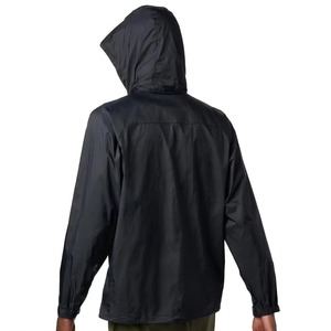 Abrigos de lluvia de manga larga de Color sólido con estilo de temporada de lluvia de alta calidad para hombres, chaquetas de lluvia impermeables con cierre de cremallera completa informal - Product Image 2