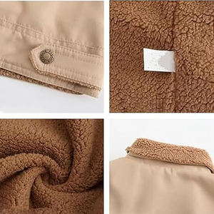 Automne hiver hommes haute rue Style respirant extérieur polaire veste couleur personnalisée épais col montant fermeture à glissière - Product Image 5