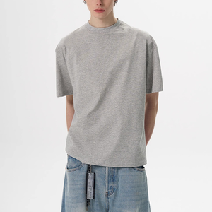 Oversized Cotton Tees for <b>Men</b> and Women - Drop Shoulders - <b>Stretch</b> Flexible Fabric for Gym Workouts -Wholesale - Product Image 4