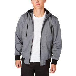 Giacca Casual da Uomo American Rag con Zip Frontale e Cappuccio, Reversibile, Traspirante, Taglia XX-Large, Grigia, ODM, Rivestita, XS, con Zip - Product Image 1