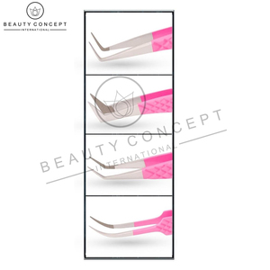 Lot de 4 pinces à épiler en acier inoxydable de la plus haute qualité, meilleur fournisseur, service OEM, pour les soins personnels, par Beauty Concept International - Product Image 4