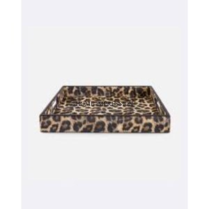Piel de leopardo Diseño Esmalte Acabado Aspecto atractivo Calidad superior Forma rectangular Bandeja de madera Suministros para hoteles y restaurantes - Product Image 1