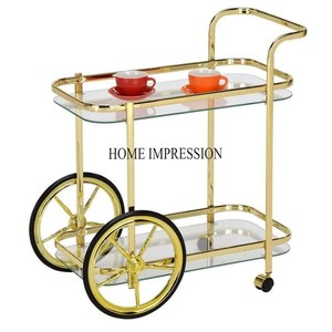 Silver Color Shiny Polished Superior Quality Metal Frame For Luxury Catering And Efficient Food Or <b>Drink</b> Service In Best Price - Product Image 4