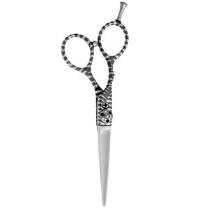 Ciseaux professionnels pour couper les cheveux en acier inoxydable avec une lame droite tranchante de couleur dorée pour la beauté, les salons de coiffure - Product Image 5