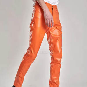 กางเกงหนังผู้ชายแบบใหม่ปี 2025 เอวกลาง น้ำหนักเบา สวมใส่สบาย สีเข้ม ระบายอากาศได้ดี คุณภาพสูง รับสกรีนโลโก้ - Product Image 2