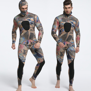 <b>Men</b> Women's <b>4</b>/<b>3</b> Full Set Long Sleeve Neoprene <b>Wetsuit</b> 3mm 5mm Warm Diving & Surfing Snorkeling Suit Fabric & Rubber Material - Product Image 2