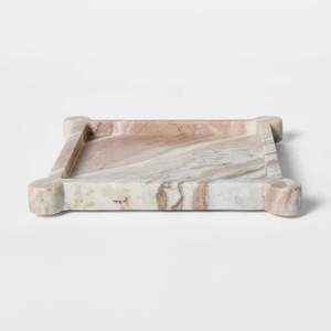Premium Marble <b>Tray</b> Perfect For Serving Drinks Displaying <b>Candles</b> Perfumes And Enhancing Modern Living Room Aesthetics - Product Image 3