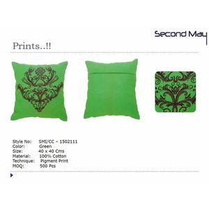 Coussin décoratif matelassé moderne avec imprimé feuilles de plantes pour canapé et maison - Product Image 4