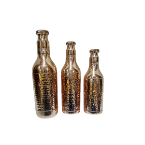 ขวดน้ำกันรั่วทำจากทองแดงบริสุทธิ์ที่ทำด้วยมือเพื่อประโยชน์ต่อสุขภาพและเหมาะสำหรับเป็นของขวัญครอบครัวและเพื่อนๆ - Product Image 5