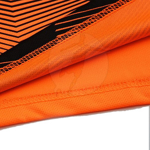 Conjunto de Camiseta de Fútbol para Hombre, Estampado Geométrico Naranja, Manga Corta, Absorbe la Humedad, Transpirable, Secado Rápido, Ajuste Atlético, para Todas las Temporadas - Product Image 5