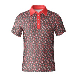 Custom Golf Polo Shirt for Men Sublimation Printed Stretch Fabric Lightweight Performance Polo - Product Image 6