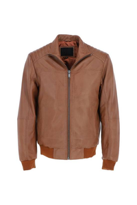 Chaqueta de Cuero Vacuno para Hombre, Estilo Vintage, Casual, Holgada, Invernal, Ecológica, Transpirable, Estilo Urbano, Acabado Lavado, Impermeable - Product Image 3