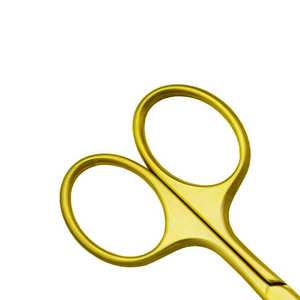 Mini ciseaux à sourcils de qualité supérieure adaptés aux voyages Design compact avec lames droites incurvées en acier inoxydable pour un toilettage tranchant sûr - Product Image 2